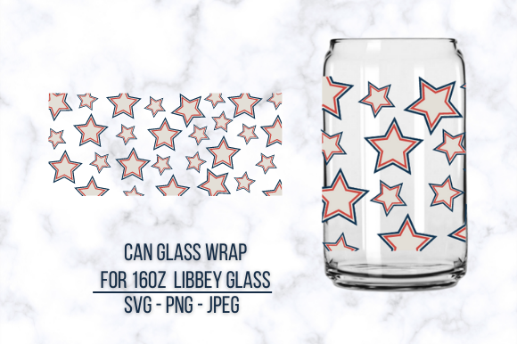 American Flag Lips Can Glass Svg for Crafts and Graphics