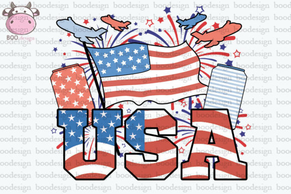 American Flag Sublimation Graphics