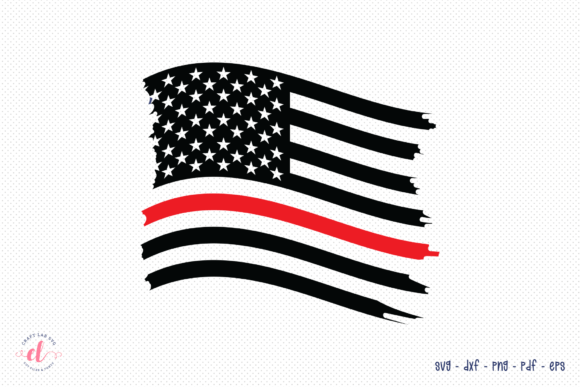 Firefighter Flag SVG - Firefighter SVG
