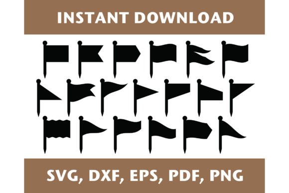 Flag Pins Svg, Graphics & Crafts