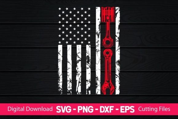 Mechanic American Flag