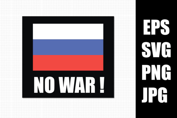 No War PNG SVG Russian Flag SVG
