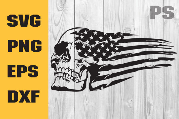 Skull American Flag SVG: Graphics & Crafts Power