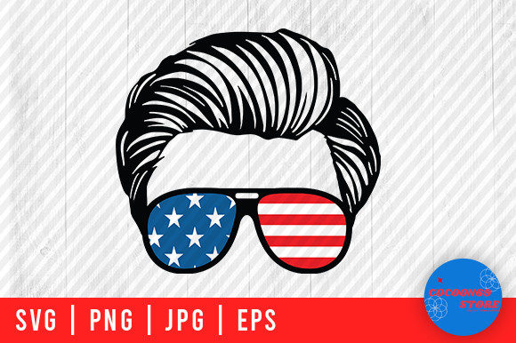 Son and American Flag Dad Svg Graphics