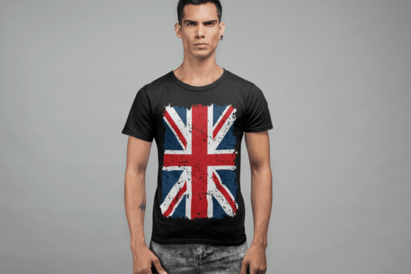 UK Grunge Flag SVG for Graphics and Crafts